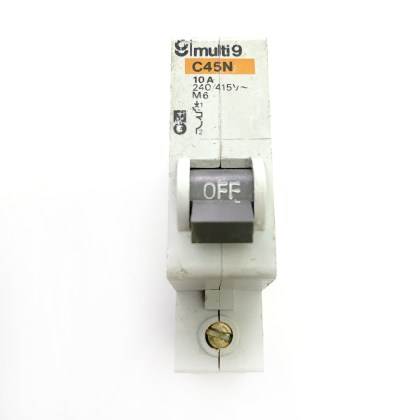 Merlin Gerin C45N 21324 Multi9 M6 10A 10 Amp MCB Circuit Breaker Type 2